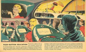 Pusuh Button Eduction vu opar Arthur Radebaugh en 1958
